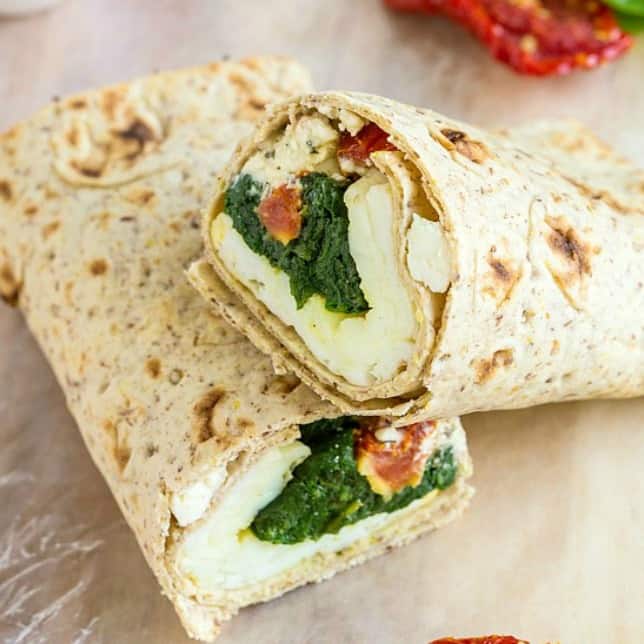 Copycat Starbucks Spinach Feta Wrap (Freezer Friendly!)